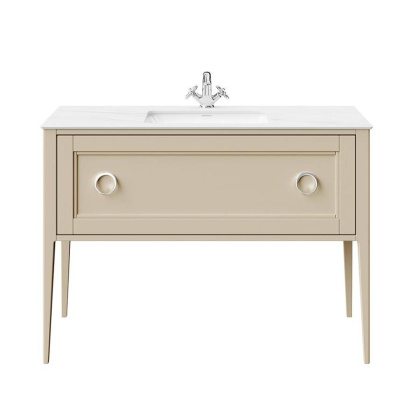 Тумба PLAZA Classic Neo напольная с ящиком 120, капучино матовая PL.CN.120.1\CAP.M