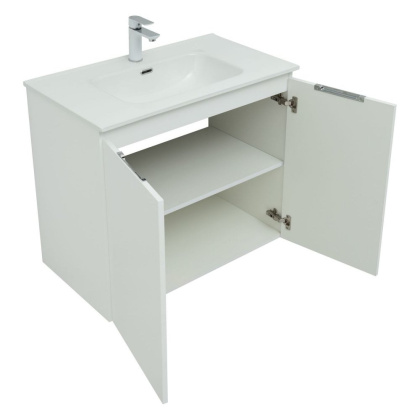 Тумба под раковину Aquanet Алвита New 80 2 дверцы, белый матовый Тумба под раковину Aquanet Алвита New 80 2 дверцы, белый матовый
