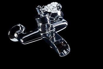 Смеситель для ванны VOGUE CRYSTAL, хром_Комплект
