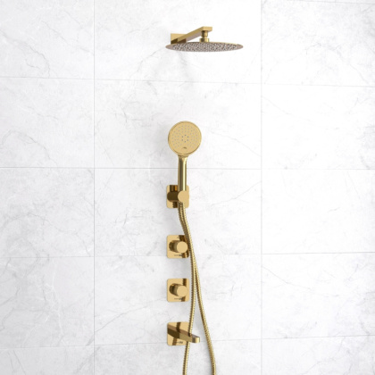 A7651.304.305.183.208.280.197.207 Встраиваемый комплект для ванны с верхней душевой насадкой, лейкой