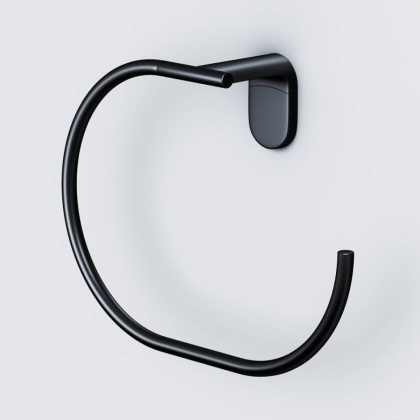 Кольцо для полотенец X-Joy, 14,5х20х5,5 см, черное, A8434422