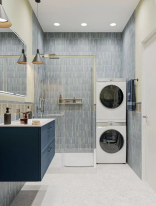 Ступень клееная Терраццо бежевый светлый  33x60x0,9