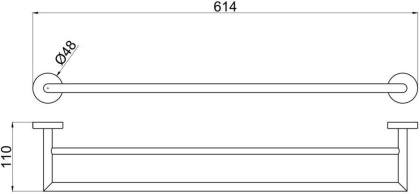 Держатель для полотенец Allen Brau Priority 6.31012-BN никель браш