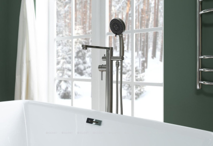 Смеситель для ванны с душем Aquanet Steel AF210-94S