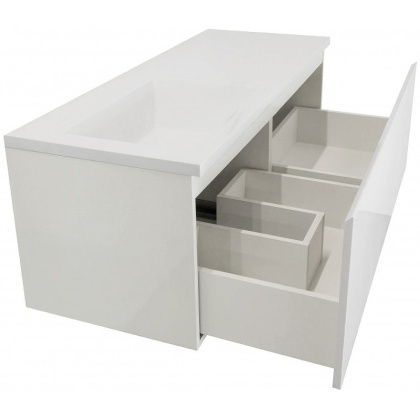 Комплект мебели Dallas Luxe 1200х482 левосторонний подвесной 1 ящик (ШхГхВ) 1192х476х430