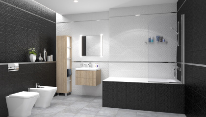 Плитка настенная 17-00-01-1171 Eridan белый 20*60 (10шт/1,2м2),м2