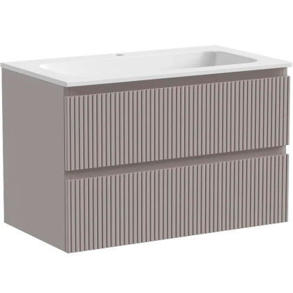 Тумба подвесная SANCOS Snob T 790х445х500, c двумя ящиками оснащенными доводчиками, Doha Soft, арт.SNT80SM