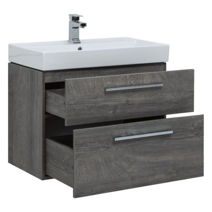 Мебель для ванной Aquanet Nova 75 дуб рошелье (2 ящика)