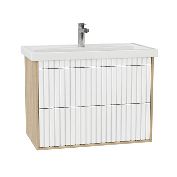 Тумба Onika Дайлер 80 подвесная графит/дуб сонома (ум. Фостер 80)