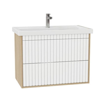 Тумба Onika Дайлер 80 подвесная графит/дуб сонома (ум. Фостер 80)