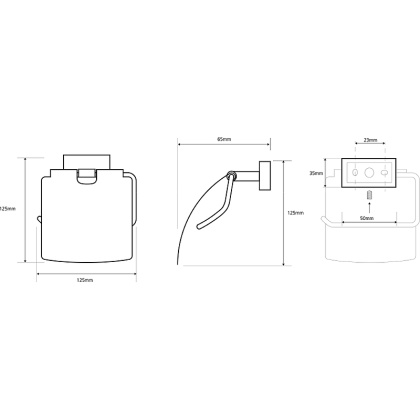 Держатель туалетной бумаги с крышкой