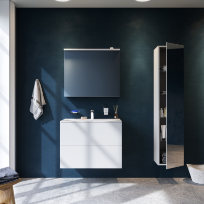 Зеркальный шкаф M70AMCX0801WG Spirit V2.0 с LED-подсветкой, 68х80х18,5 см, белый