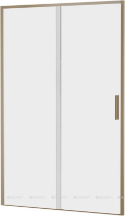 Душевая дверь Aquanet Pleasure Evo 120 AE65-N120-GBT профиль золото-никель браш, прозрачное стекло