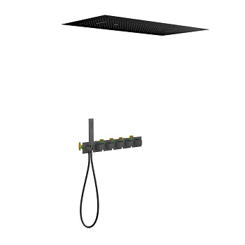 Душевая система Timo Petruma SX-5329/03SM скрытого монтажа, термостат, черная матовая Душевая система Timo Petruma SX-5329/03SM скрытого монтажа, термостат, черная матовая