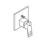 Смеситель однорычажный с переключателем на 2 положения, GROHE Eurocube, хром, (24062000)
 Смеситель однорычажный с переключателем на 2 положения, GROHE Eurocube, хром, (24062000)
