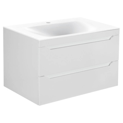 База под раковину Fine 800 подвесная, 2 выкатных ящика soft close, G.White