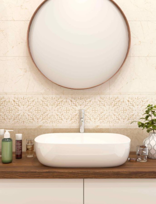 Плитка Eva vanilla line бежевый 25х40