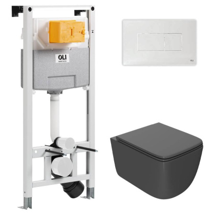 Сет: OLI 120 ECO Sanitarblock pneumatic+Панель KARISMA,бел.,+Унитаз Point Меркурий, т.сер PN41831GM Сет: OLI 120 ECO Sanitarblock pneumatic+Панель KARISMA,бел.,+Унитаз Point Меркурий, т.сер PN41831GM