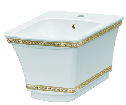 Подвесное Биде с узором Hermitage GOLD Подвесное Биде с узором Hermitage GOLD