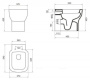 Чаша приставного унитаза  BelBagno VASO BB127CB Чаша приставного унитаза  BelBagno VASO BB127CB