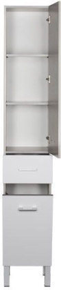 Шкаф-пенал для ванной Aquanet Верона 35 б/к белый (напольный)