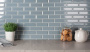 Керамическая мозаика Metro Bluish-Grey Glossy 45х145, Brick & Metro