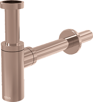 Сифон для умывальника DN32 DESIGN, RED GOLD-глянец