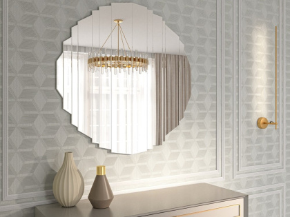 Обои виниловые Геометрия мотив, белый