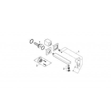 Смеситель для раковины Grohe Eurocube 23447000 хром Смеситель для раковины Grohe Eurocube 23447000 хром