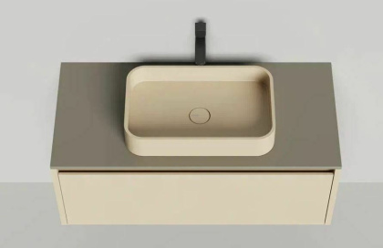 Подвесная тумба Domino 1000, эмаль, гладкий фасад