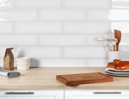 Плитка, WHITE 10x40, Tivoli