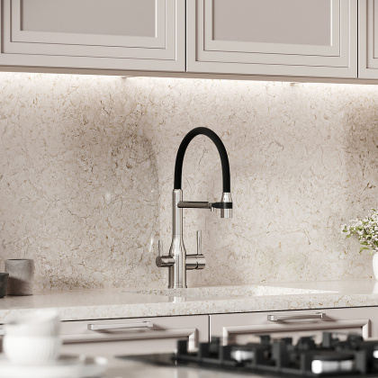 Смеситель для кухни SANCOS Garda с возможностью подключения фильтра для воды, цвет брашированный никель, арт. SC4009BN Смеситель для кухни SANCOS Garda с возможностью подключения фильтра для воды, цвет брашированный никель, арт. SC4009BN