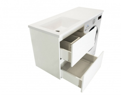 Тумба подвесная под умывальник Dallas Luxe 1200х482 2 ящика (ШхГхВ) 548х476х607