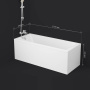 W93A-170-070W-A Gem ванна акриловая 170x70 см