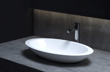 Раковина Salini CALLISTA 1101202SMRH 102 S-Stone покраска по RAL снаружи, накладная, матовая