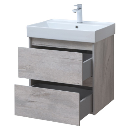 Тумба под раковину Aquanet Nova Lite 60 дуб белый (2 ящика) Тумба под раковину Aquanet Nova Lite 60 дуб белый (2 ящика)