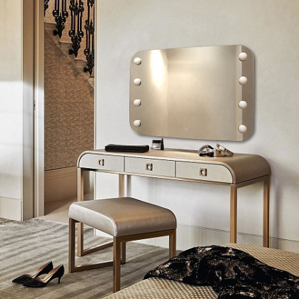 Гримерное зеркало Creto Arte1 80х55 см с подсветкой 23-800550A Гримерное зеркало Creto Arte1 80х55 см с подсветкой 23-800550A