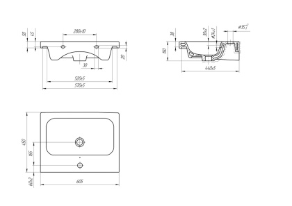 Раковина COLOUR 60 Раковина COLOUR 60