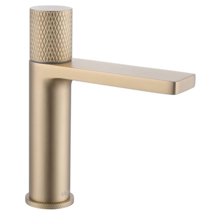 Смеситель для раковины Abber Rund AF8710G золото матовое Смеситель для раковины Abber Rund AF8710G золото матовое