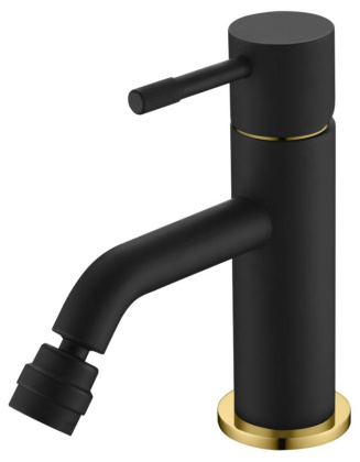 Смеситель для биде, Uno. Черный Золото Смеситель для биде, Uno. Черный Золото