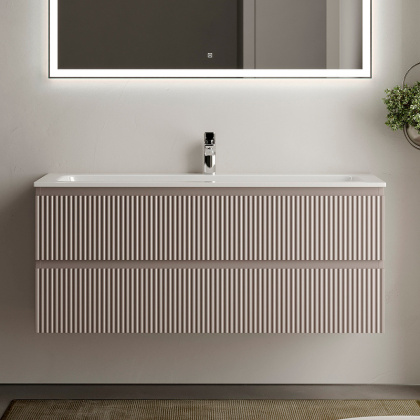 Тумба подвесная SANCOS Snob R 1195х445х500, c двумя ящиками оснащенными доводчиками, Doha Soft, арт.SNR120SM