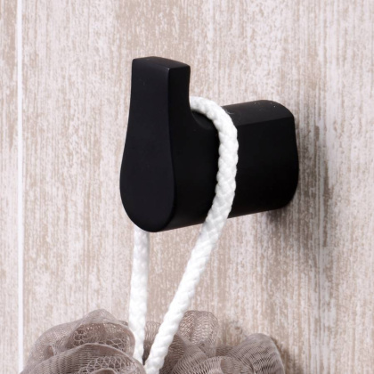 Крючок Elbe, 3х6х6 см, черный, K-7223