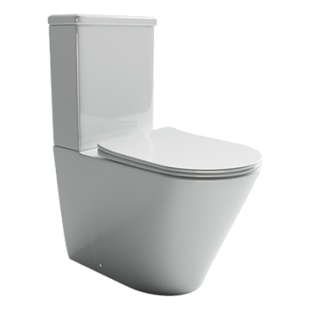 Напольная пристенная чаша унитаза HIGHLIGHT Rimless