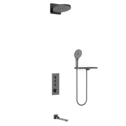 Душевой комплект VSFW-433TI1RGM встраиваемый, вороненая сталь Душевой комплект VSFW-433TI1RGM встраиваемый, вороненая сталь
