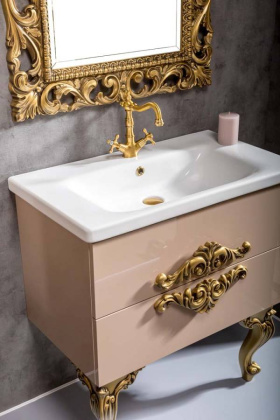 Тумба 80см*43,5 CAPPUCINO (керам.моноблок) 830-080-CP Boheme