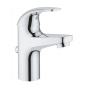 Смеситель для раковины GROHE BauCurve однорычажный DN 15, с донным клапаном, хром (32805000)