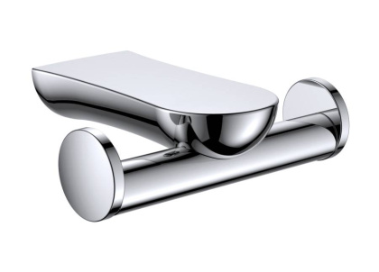 Крючок двойной RUSH Luson, 3х10х9 см, хром, LU16220