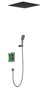 Душевая система Timo Petruma SX-5029/03SM скрытого монтажа с термостатом, черная матовая Душевая система Timo Petruma SX-5029/03SM скрытого монтажа с термостатом, черная матовая