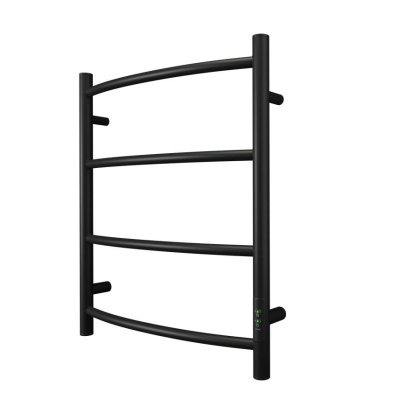 Полотенцесушитель электрический Point Афина PN04856B П4 500x600 диммер справа, черный Полотенцесушитель электрический Point Афина PN04856B П4 500x600 диммер справа, черный