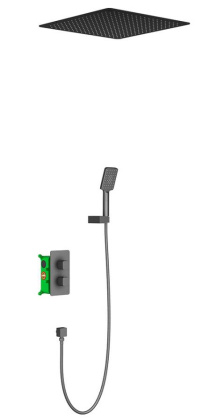 Душевая система Timo Petruma SX-5029/03SM скрытого монтажа с термостатом, черная матовая Душевая система Timo Petruma SX-5029/03SM скрытого монтажа с термостатом, черная матовая